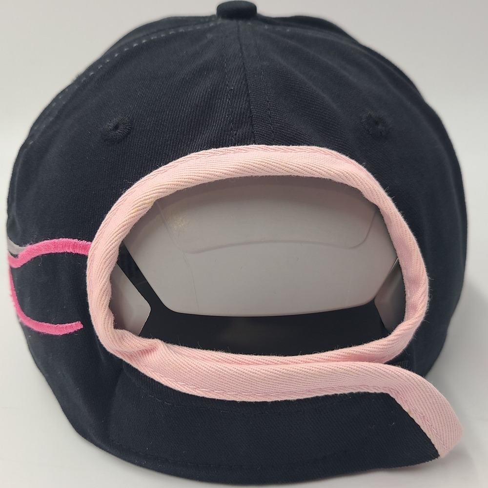Women John Deere Hat Adjustable Black Pink Flames Cotton Farm Hunt Fish Casual - Picture 7 of 11